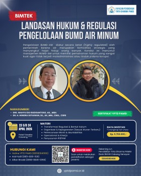 BIMTEK LANDASAN HUKUM DAN REGULASI PENGELOLAAN BUMD AIR MINUM