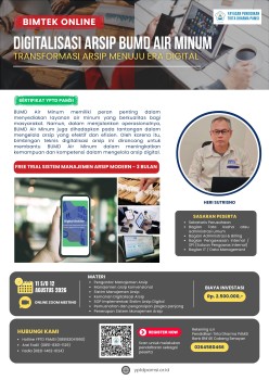 BIMTEK DIGITALISASI ARSIP BUMD AIR MINUM TRANSFORMASI ARSIP MENUJU ERA DIGITAL